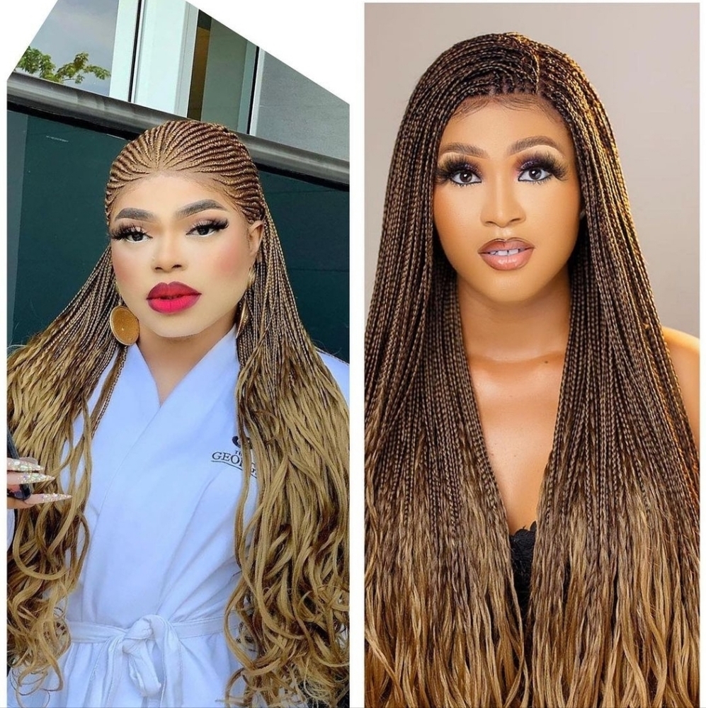 Curly tip braided wigs